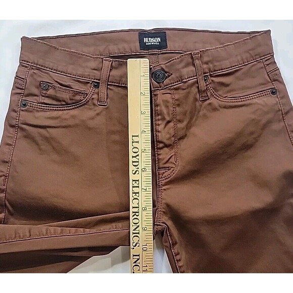 Hudson Jeans Size 27 Nico Midrise Super Skinny Lot Of 3-Black Metallic/Brown/Red - Picture 9 of 15